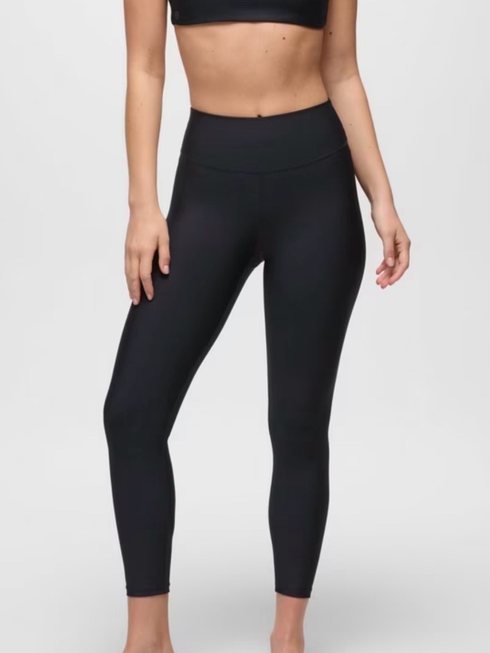 NWOT Prana Black High-Rise Performance 7/8 Leggings